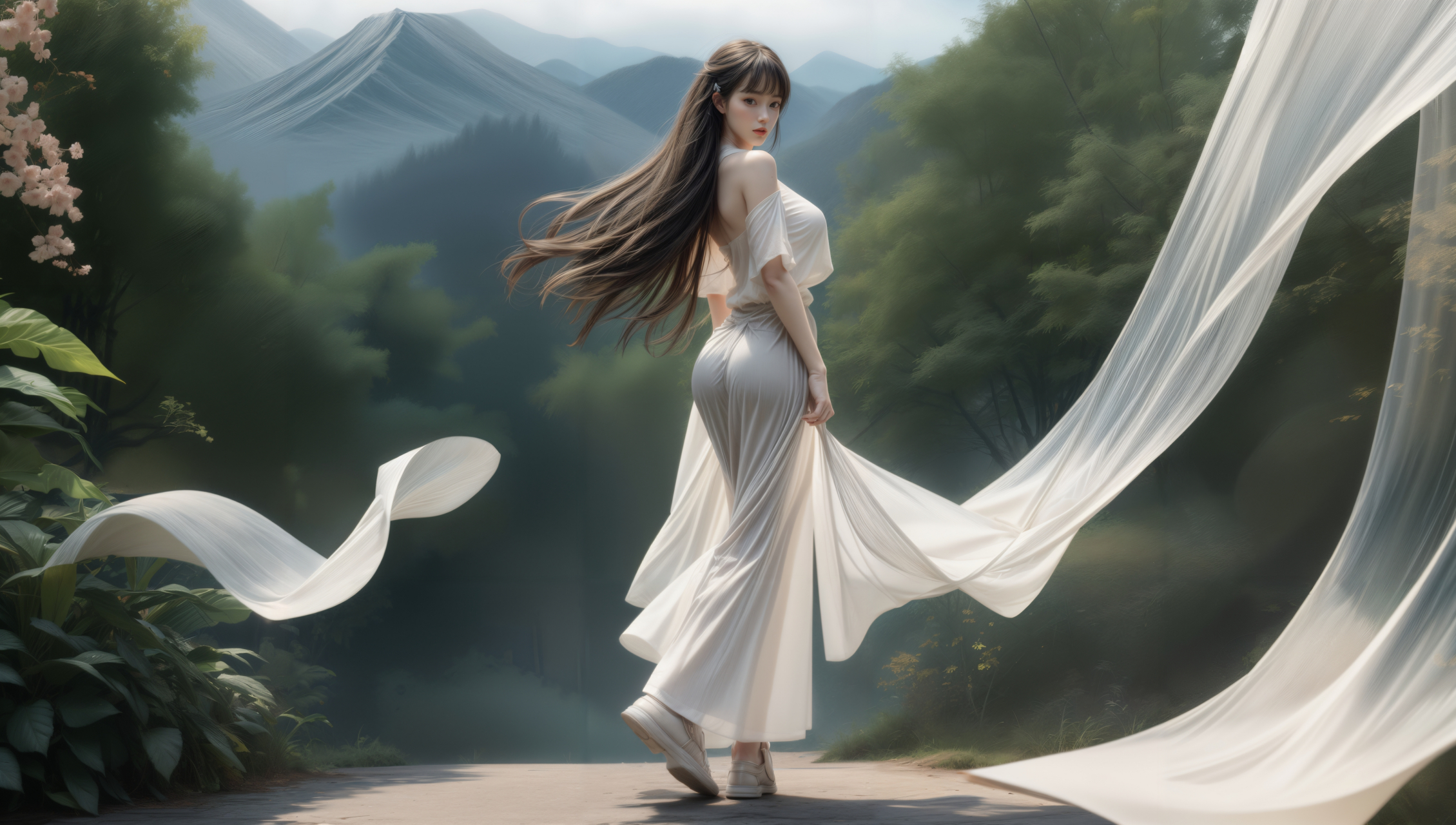 乌鲁木齐：炎炎夏日 街头音乐喷泉吸引民众消暑纳凉